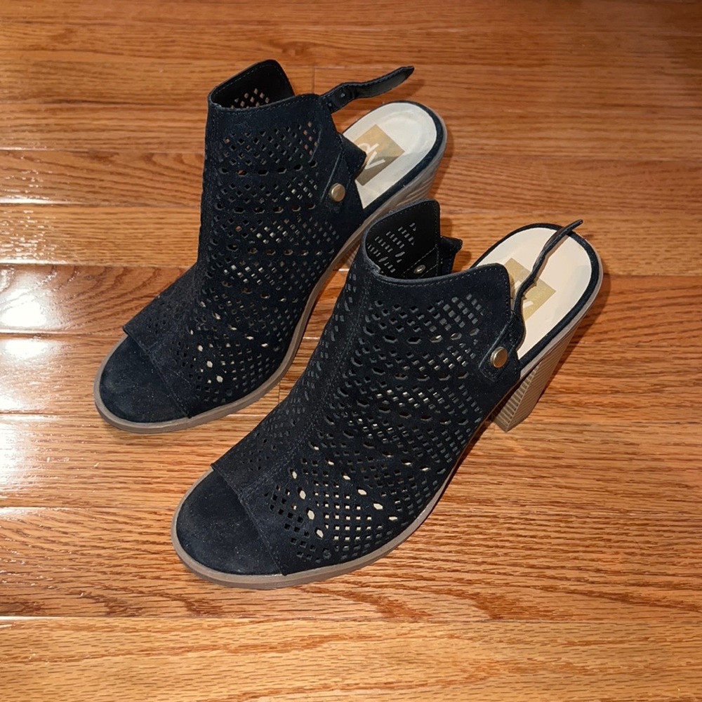 Dolce Vita black heel mules